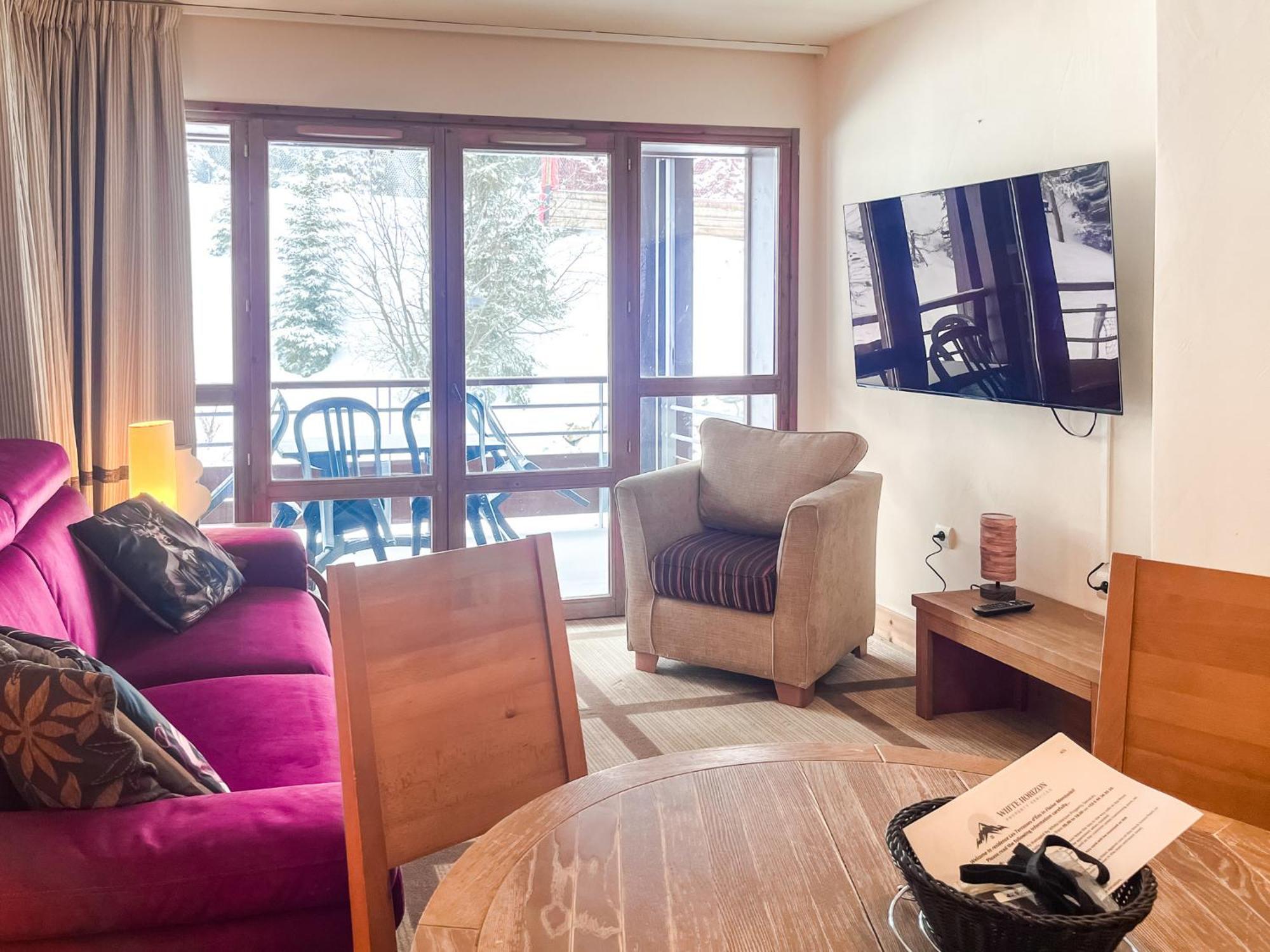 Large One-Bedroom Apartment, Wheelchair Adapted, Les Terrasses D'Eos Flaine Luaran gambar